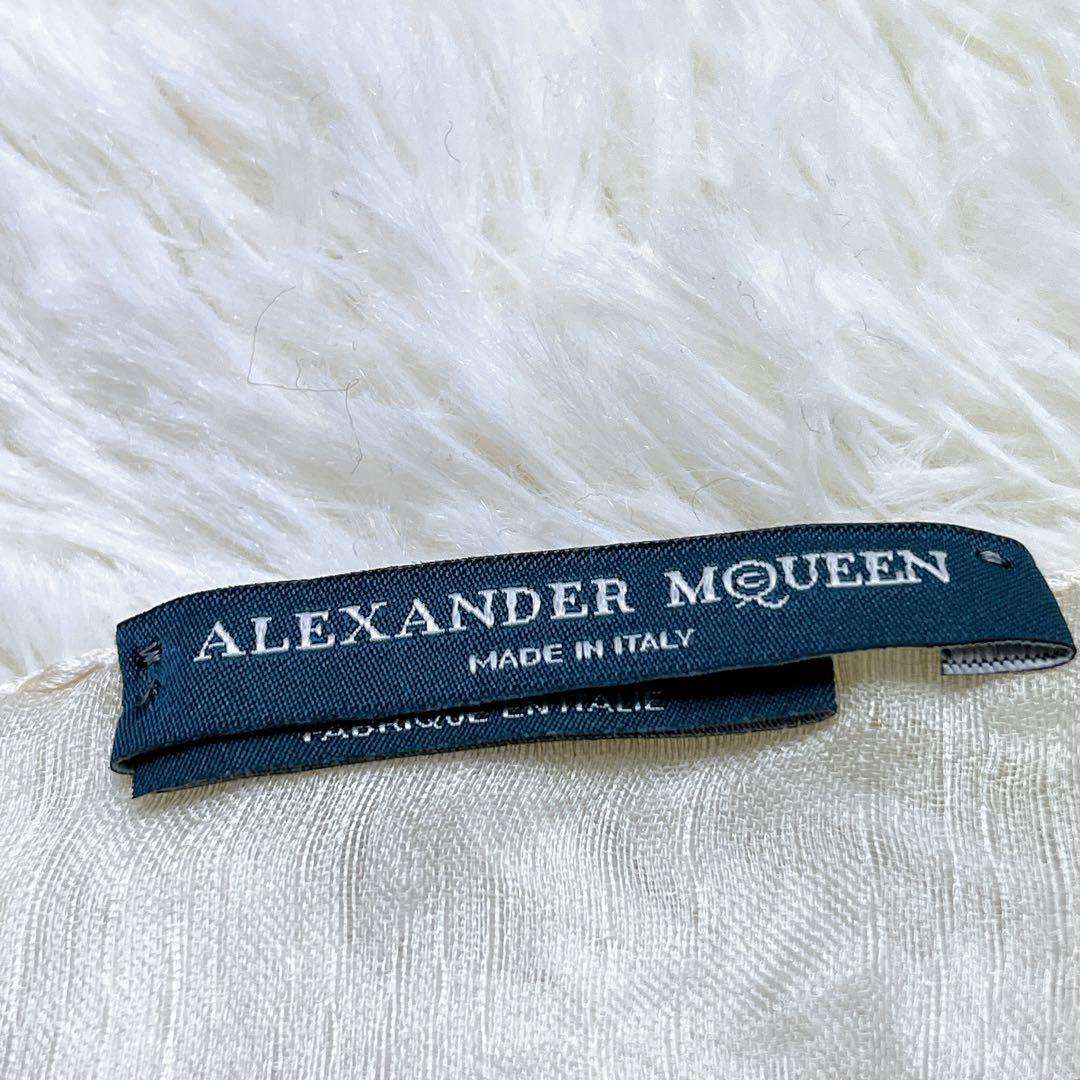 極美品✨ Alexander McQUEEN ストール スカーフ大判 ドクロ