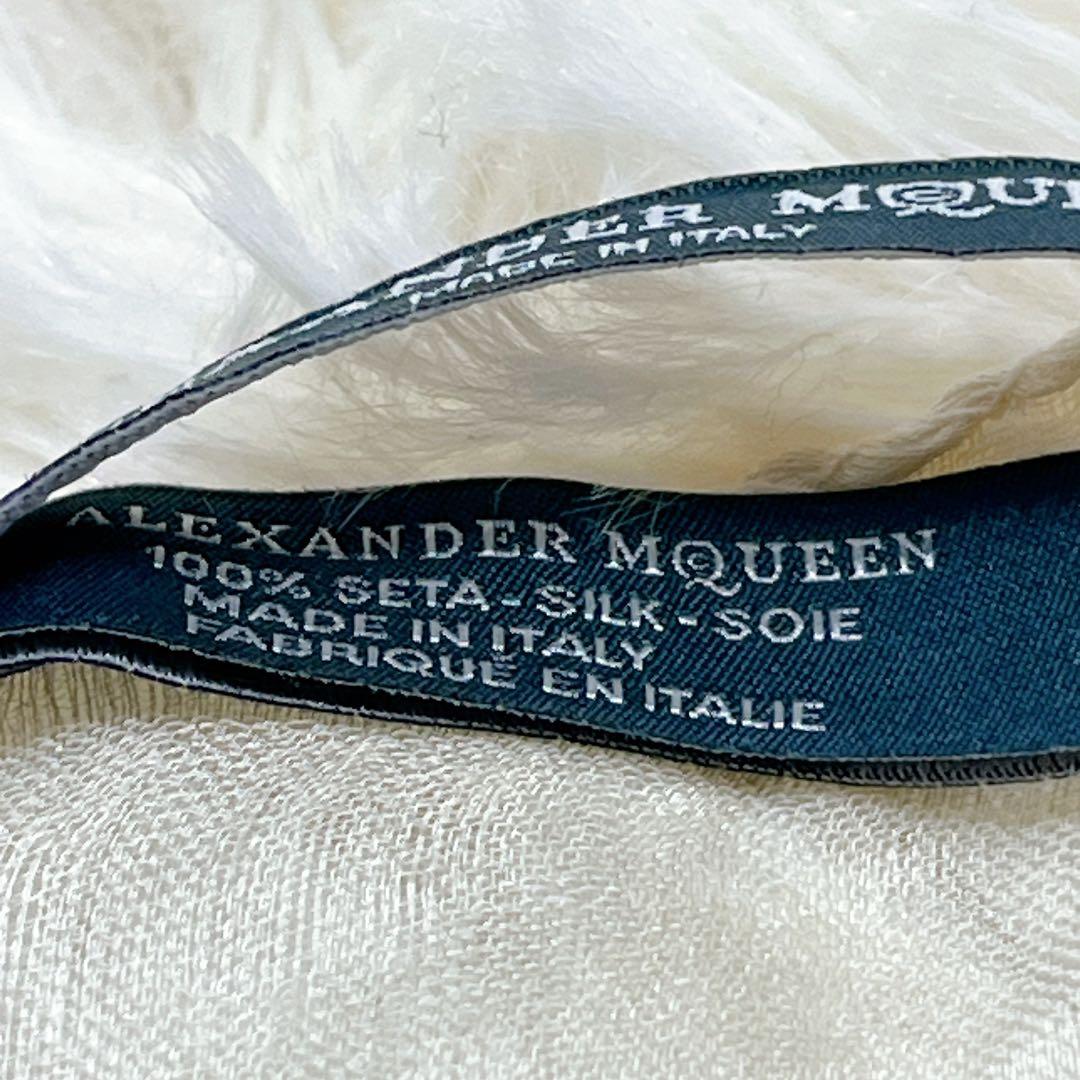 極美品✨ Alexander McQUEEN ストール スカーフ大判 ドクロ