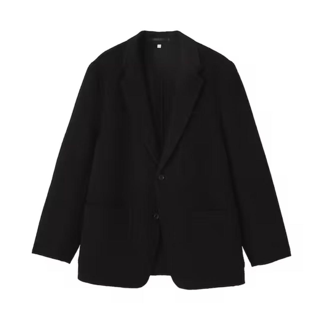 MUJI labo カシミヤ混ジャケット 黒 L