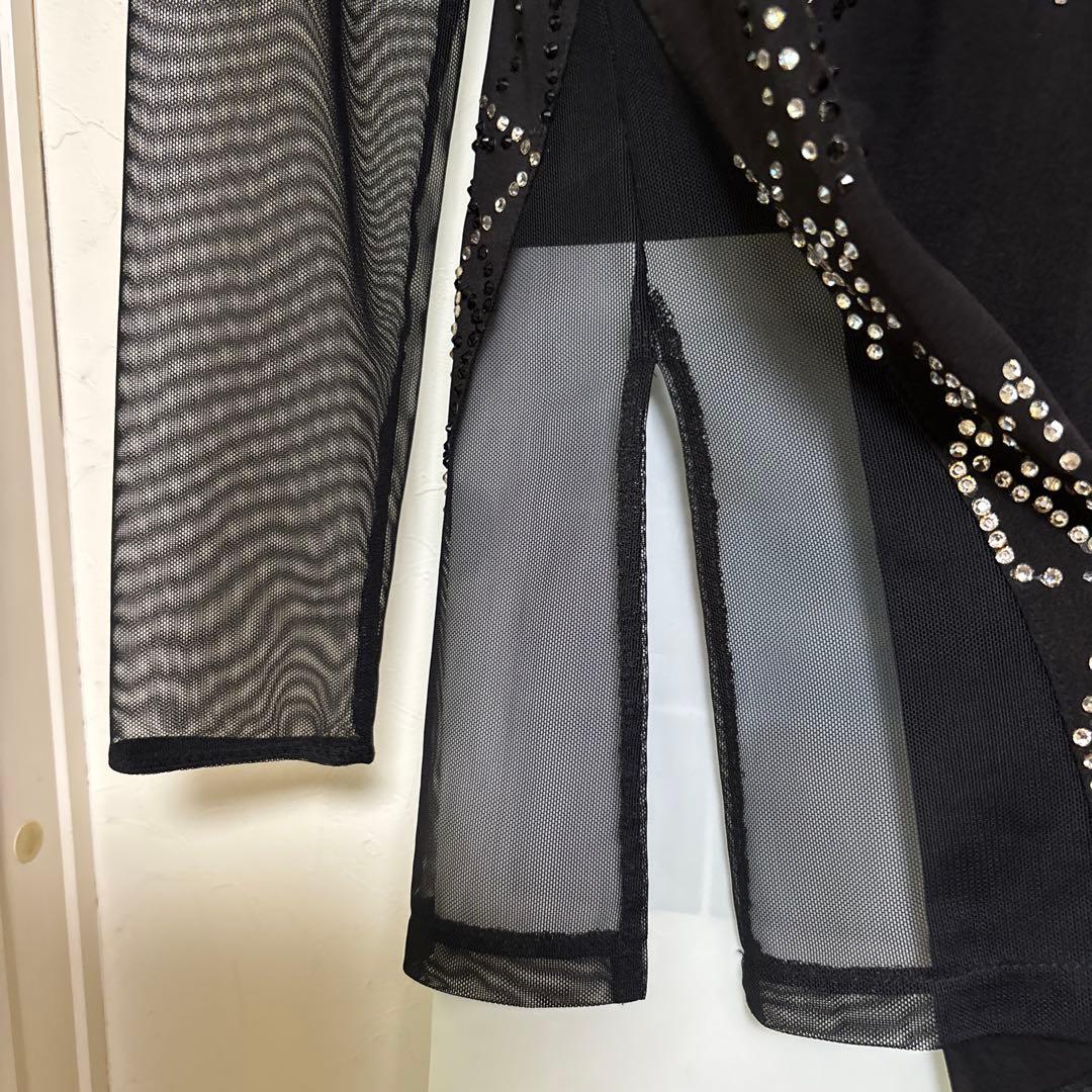 Million ブラック ダンス　メンズラテンシャツ