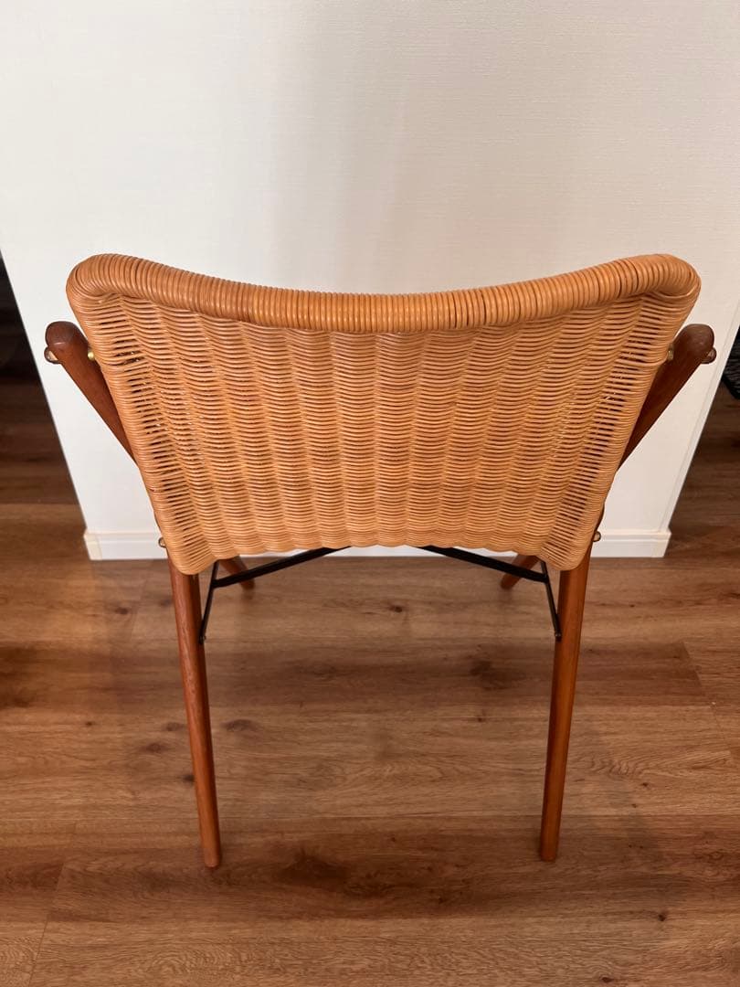 【美品】KIBIROI キビロイ ラタンチェア ダイニングチェア　1脚