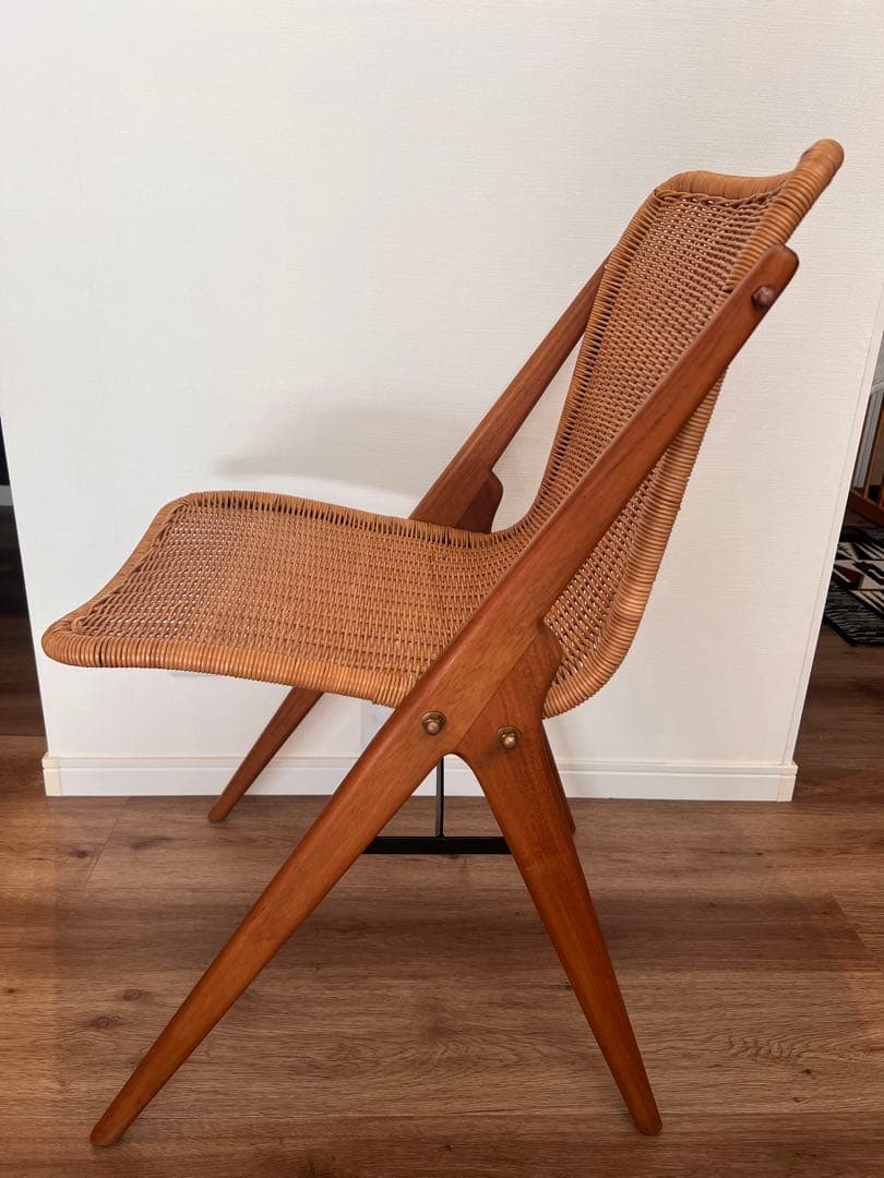 【美品】KIBIROI キビロイ ラタンチェア ダイニングチェア　1脚