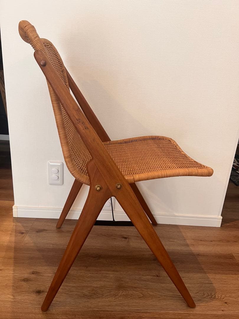【美品】KIBIROI キビロイ ラタンチェア ダイニングチェア　1脚