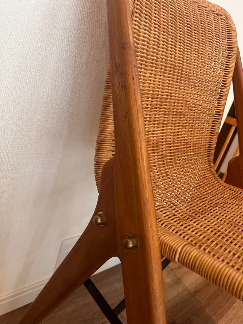 【美品】KIBIROI キビロイ ラタンチェア ダイニングチェア　1脚