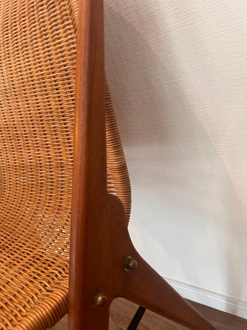 【美品】KIBIROI キビロイ ラタンチェア ダイニングチェア　1脚