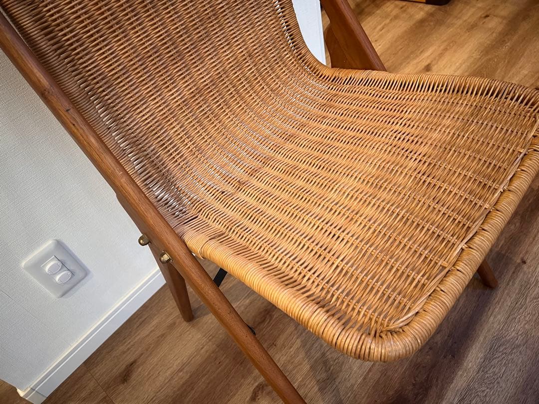 【美品】KIBIROI キビロイ ラタンチェア ダイニングチェア　1脚