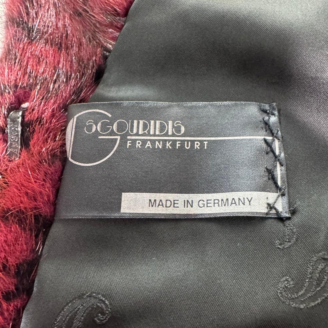 シェアードミンク　ファーコート　リーフ柄　リンクス染め　ヴァーカンティ　本毛皮