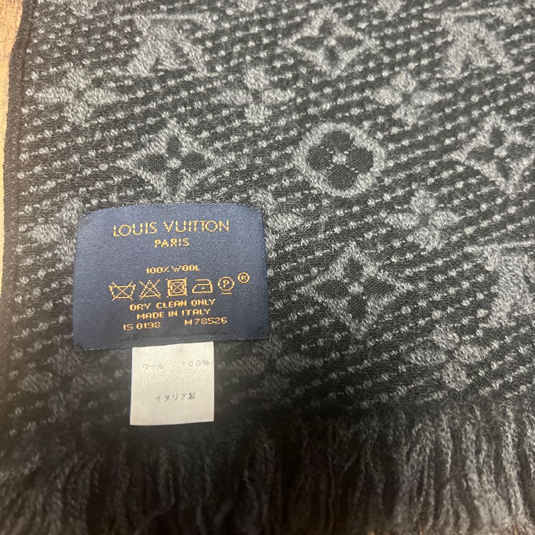 Louis Vuitton グレー マフラー 男女兼用