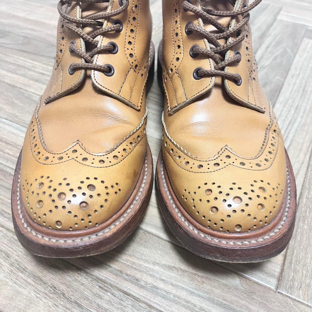希少　Trickers カントリーブーツ　キャメル　メダリオン　モールトン