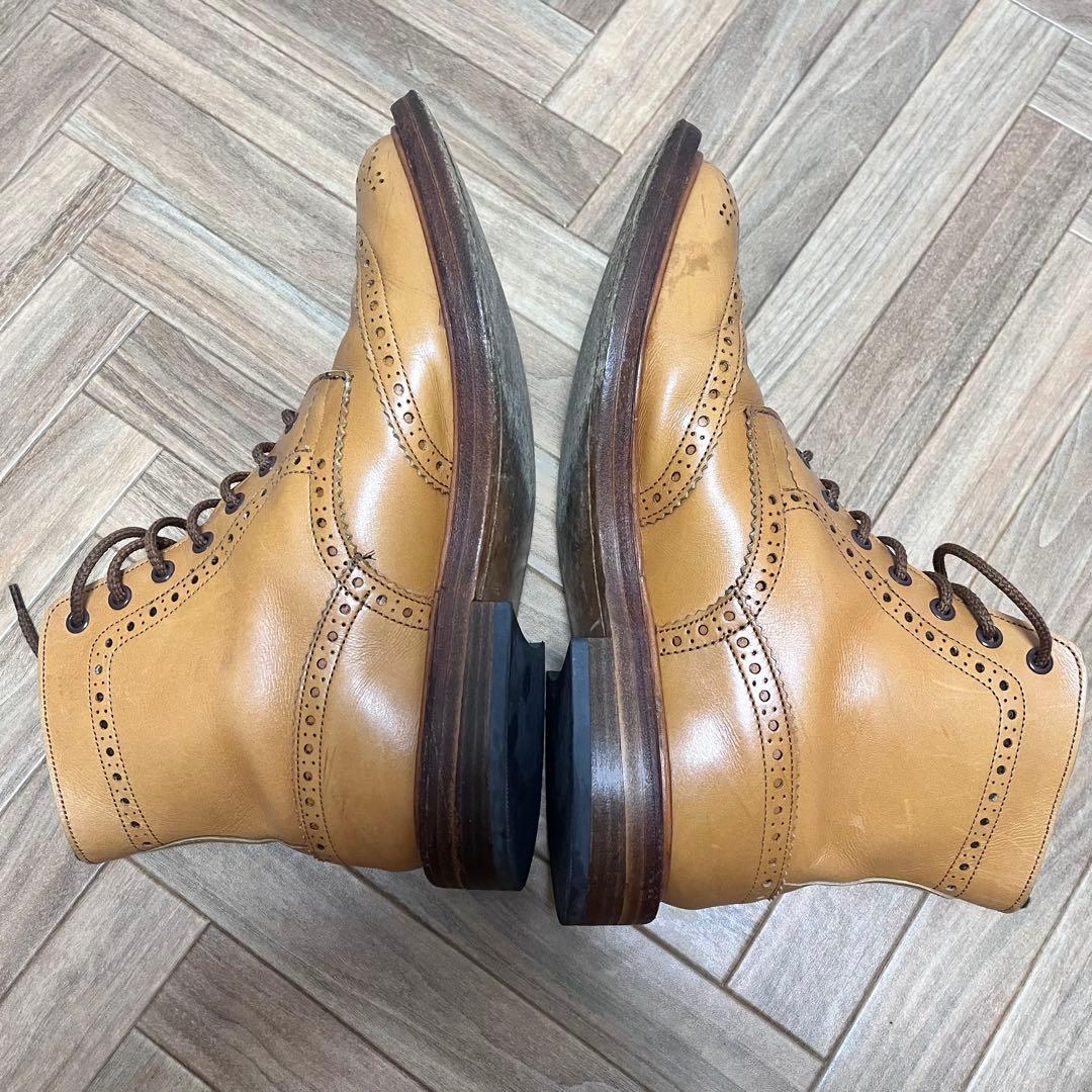 希少　Trickers カントリーブーツ　キャメル　メダリオン　モールトン