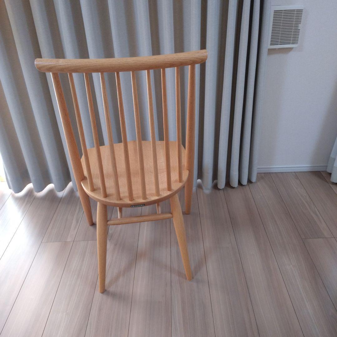 柏木工　KASHIWA ダイニングチェア①　オーク　無垢　飛騨家具　シビルチェア