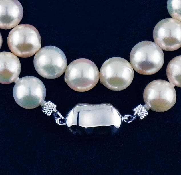 某有名百貨店卸!艶々ホワイトピンク『大粒あこや真珠』8.5㎜～9.0㎜ネックレス