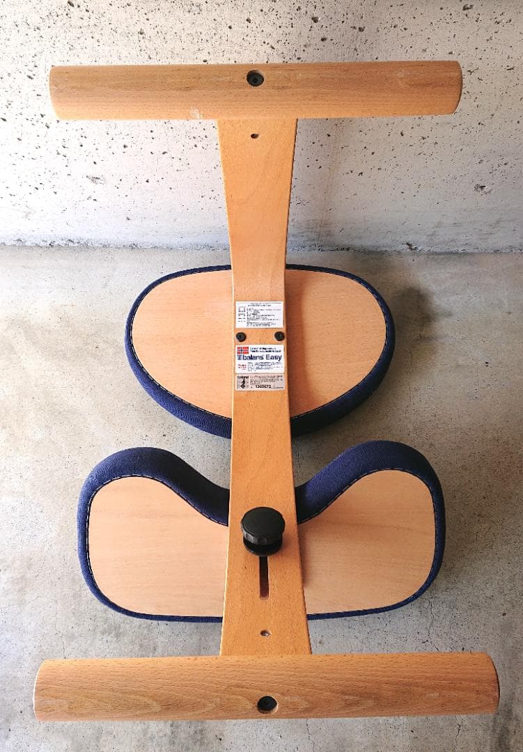 【良品】サカモトハウス バランスチェアイージー 　ブルー１