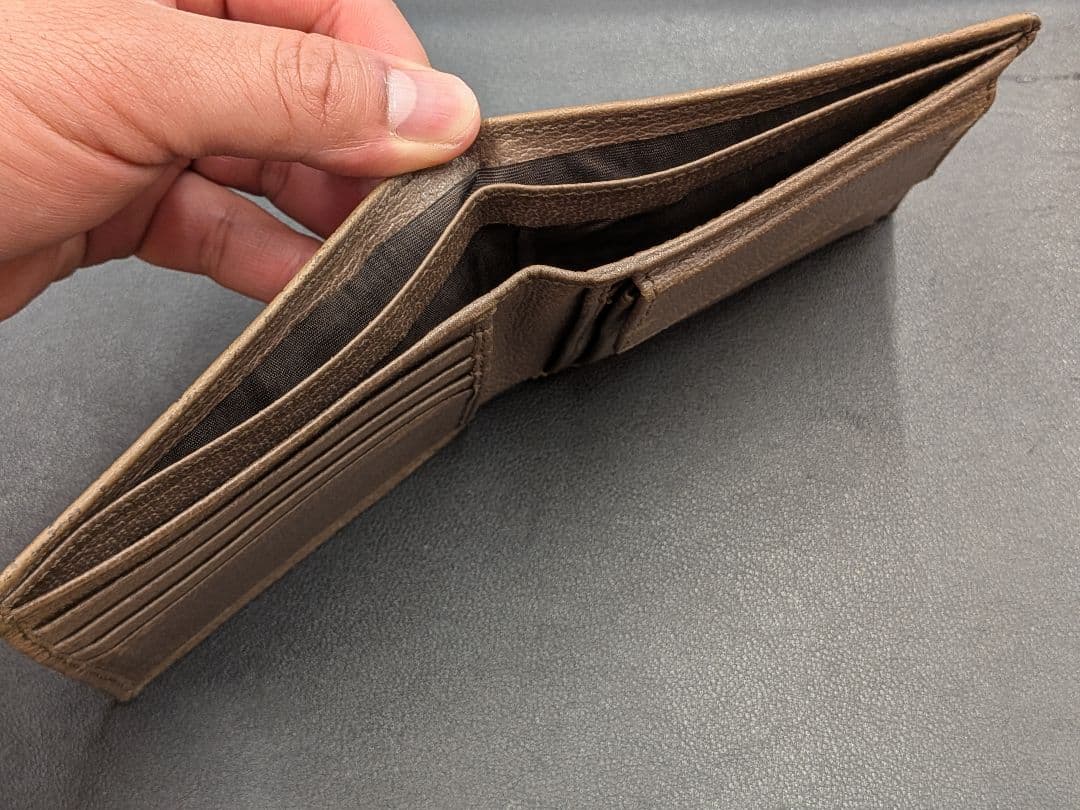 Gucci GGキャンバス 二つ折り財布 オフィディア ブラウン