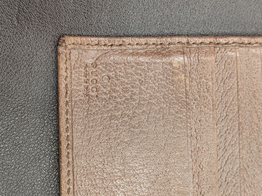 Gucci GGキャンバス 二つ折り財布 オフィディア ブラウン