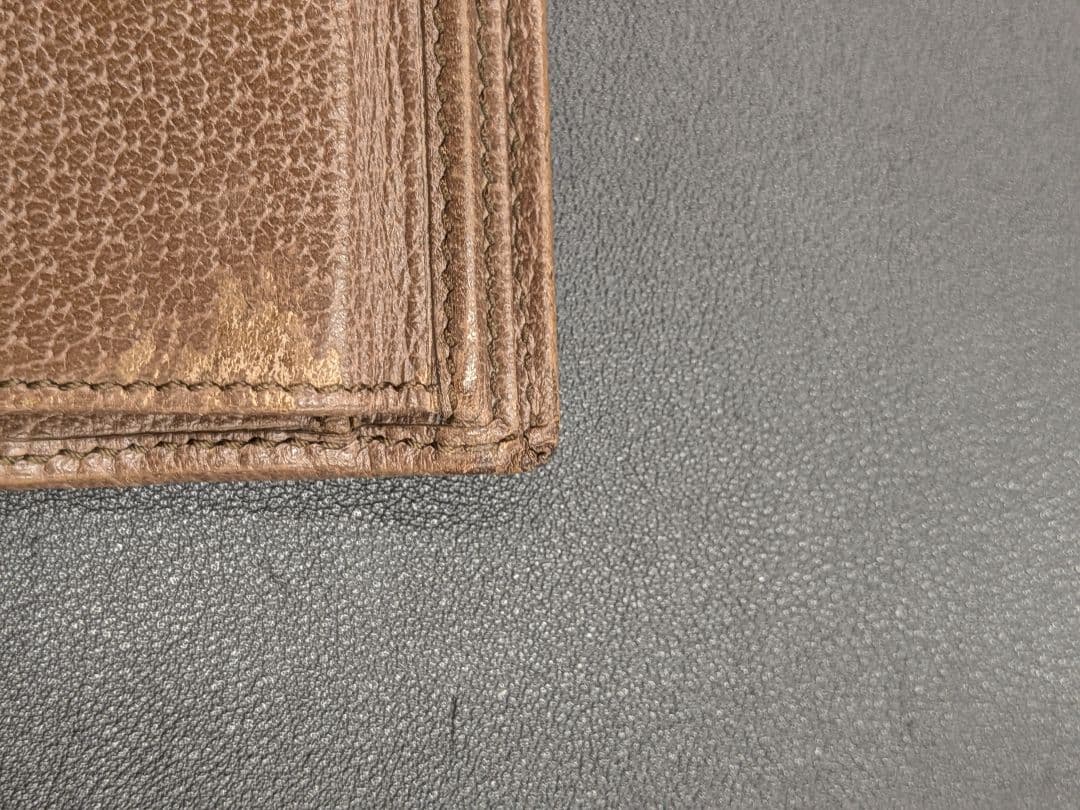 Gucci GGキャンバス 二つ折り財布 オフィディア ブラウン