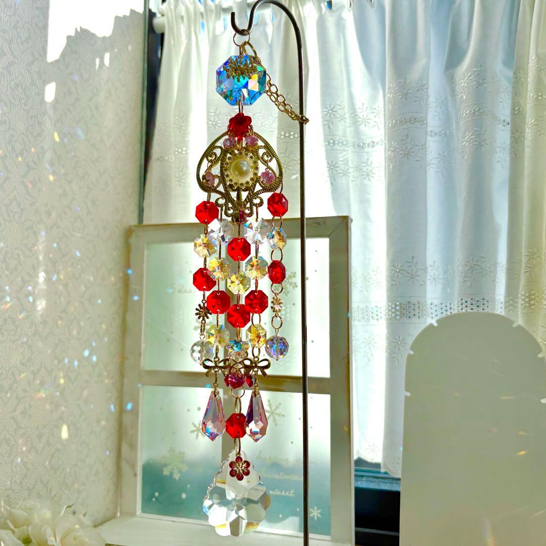 ライトシャム✩.*˚ SWAROVSKIサンキャッチャー