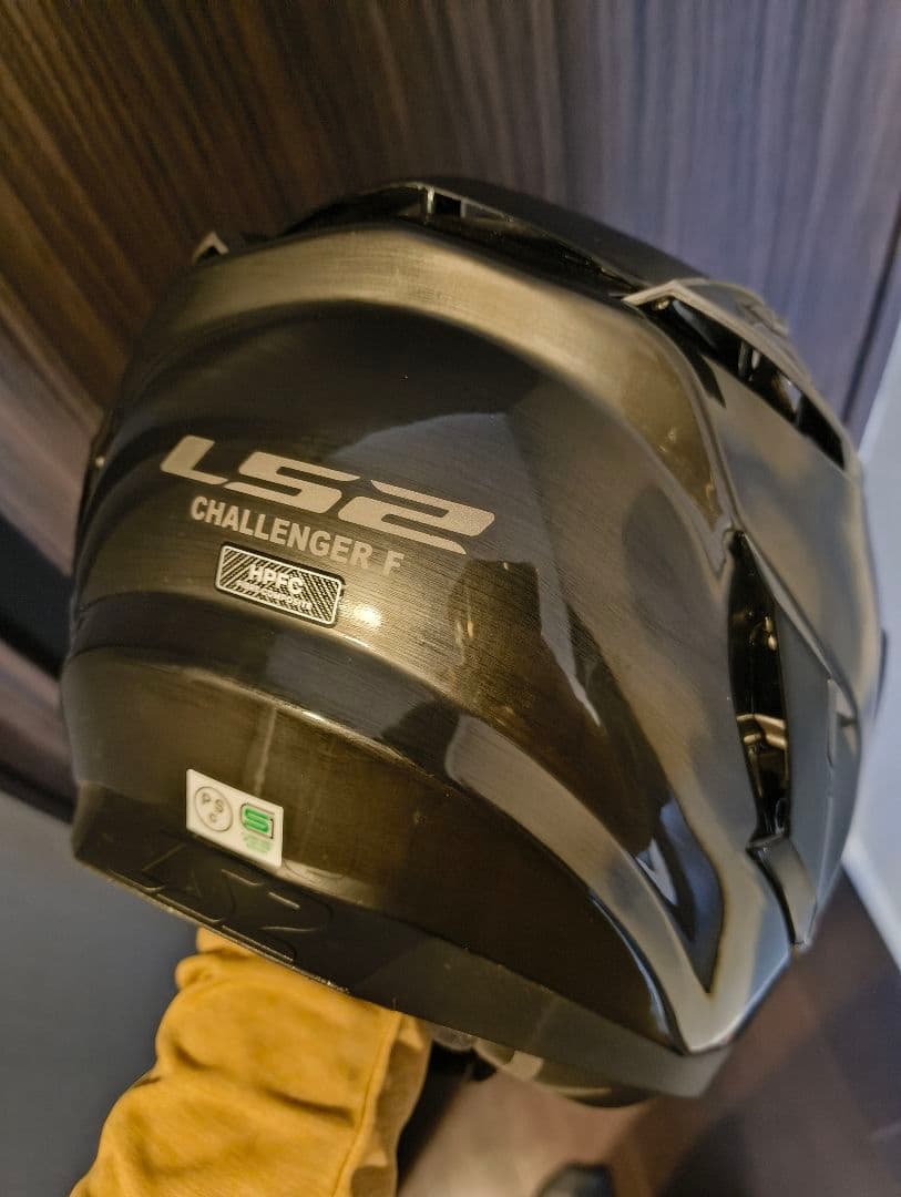 LS2 CHALLENGER F フルフェイスヘルメット ブラックチタニウム