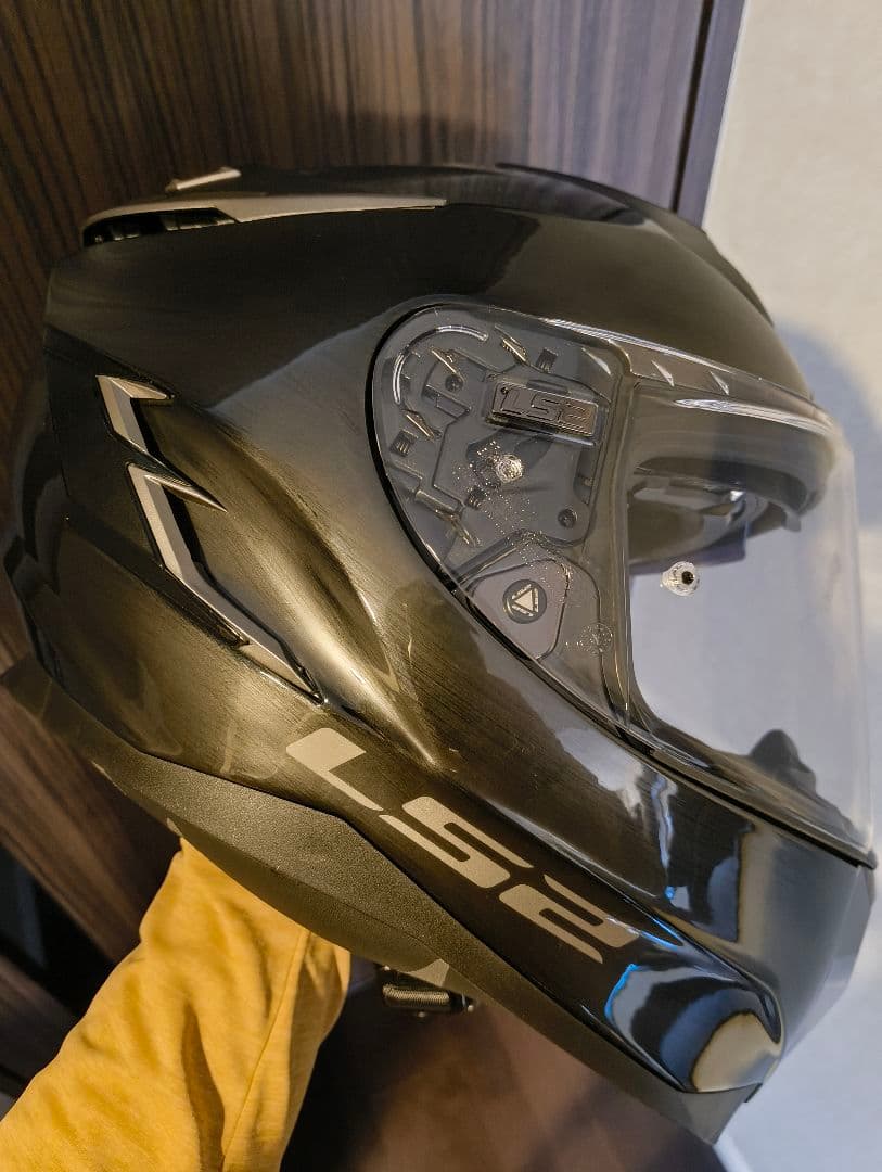 LS2 CHALLENGER F フルフェイスヘルメット ブラックチタニウム