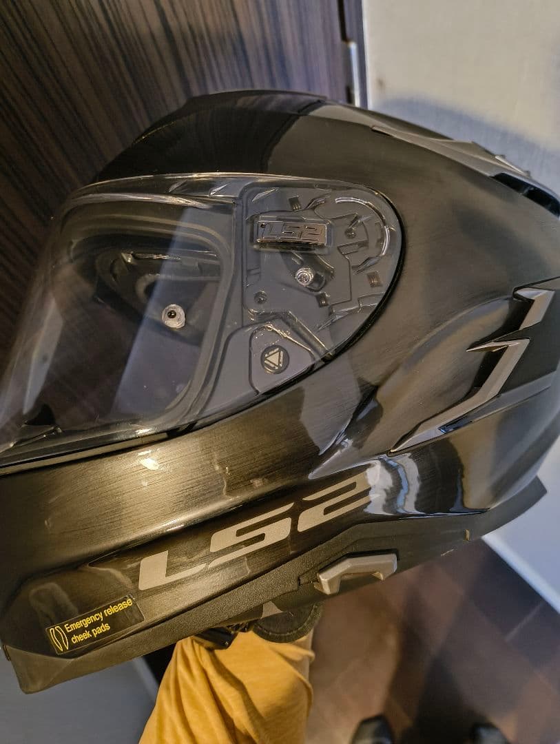 LS2 CHALLENGER F フルフェイスヘルメット ブラックチタニウム
