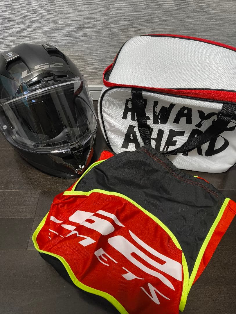 LS2 CHALLENGER F フルフェイスヘルメット ブラックチタニウム