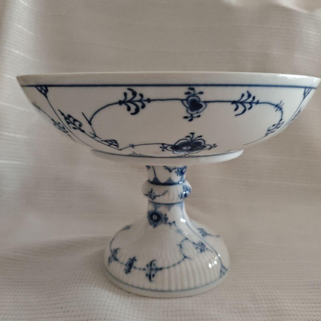 ロイヤルコペンハーゲン ブルーフルーテッド プレイン コンポート フルーツ