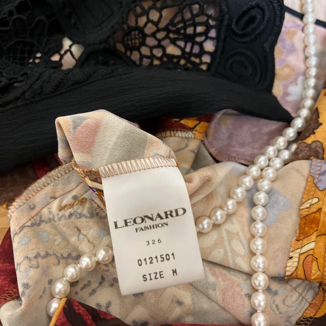 Jasmin❣️LEONARD花柄テーラードジャケットM マルチカラー❣️カン