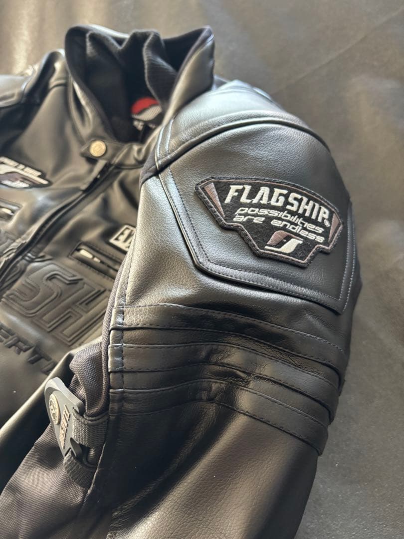 【新品未使用】FLAGSHIP フラッグシップ レザー ジャケット 防風・防水