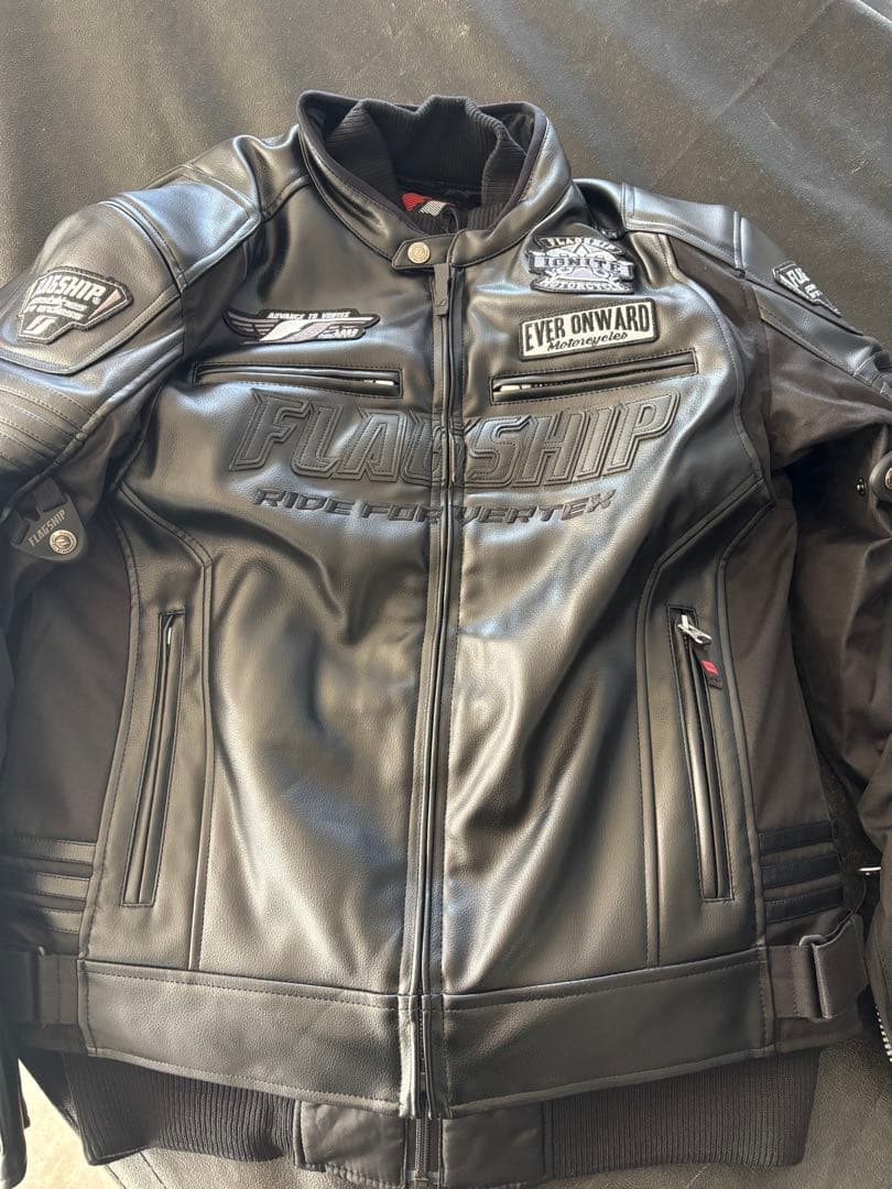 【新品未使用】FLAGSHIP フラッグシップ レザー ジャケット 防風・防水