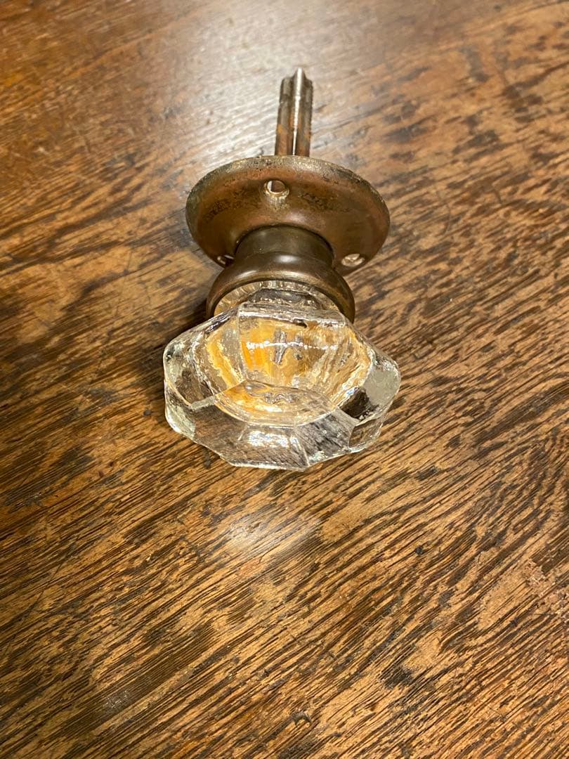 ガラス　ドアノブ　レトロ