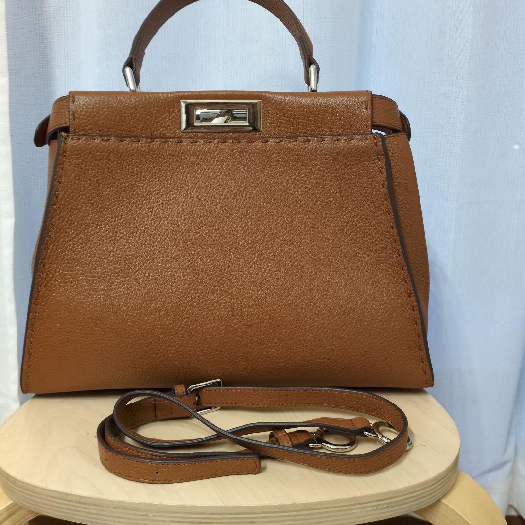 jamuONEHANDLE 2wayレザー ハンドバッグ キャメル