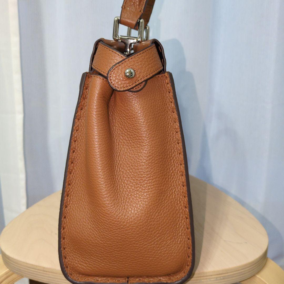 jamuONEHANDLE 2wayレザー ハンドバッグ キャメル