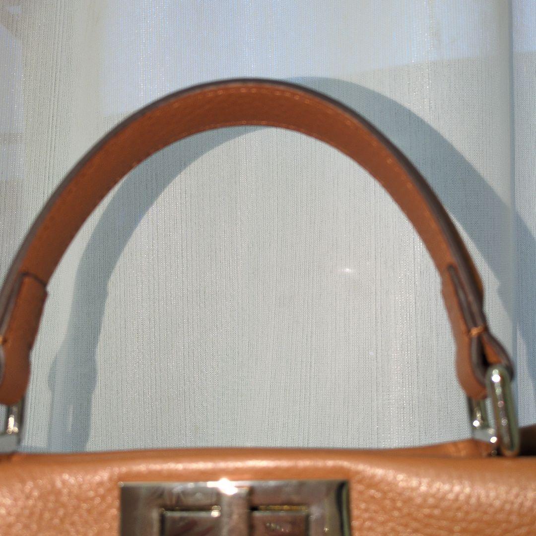 jamuONEHANDLE 2wayレザー ハンドバッグ キャメル