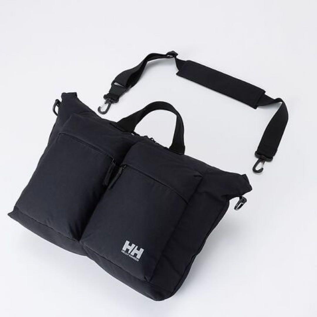 希少 HELLY HANSEN ヘリーハンセン ショルダートートバッグ ブラック