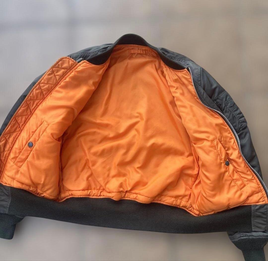 Alpha アルファMA-1フライトジャケット オリーブグリーン L