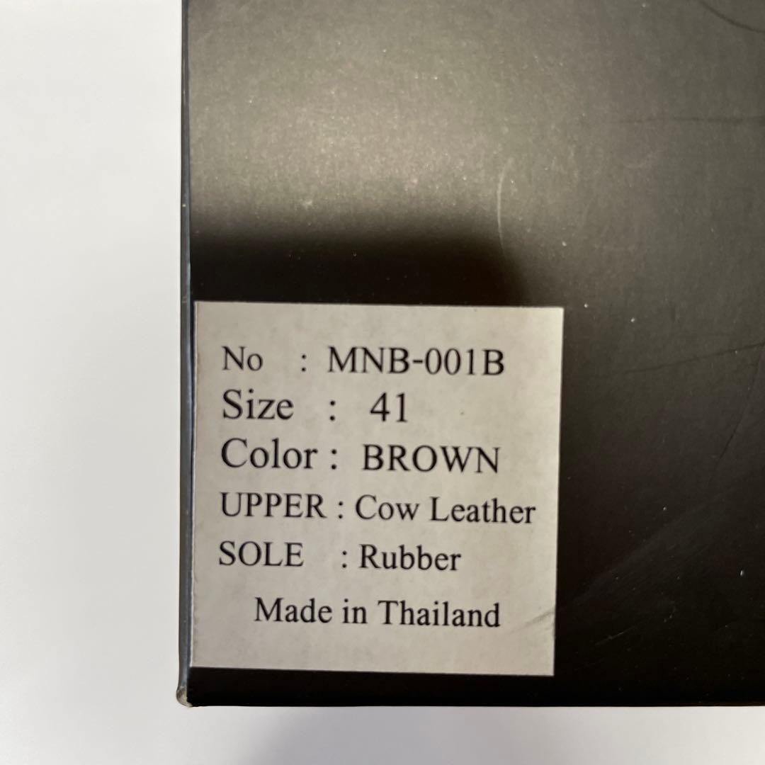 MANEBU HIHIN ブラウン 41 レザーシューズ
