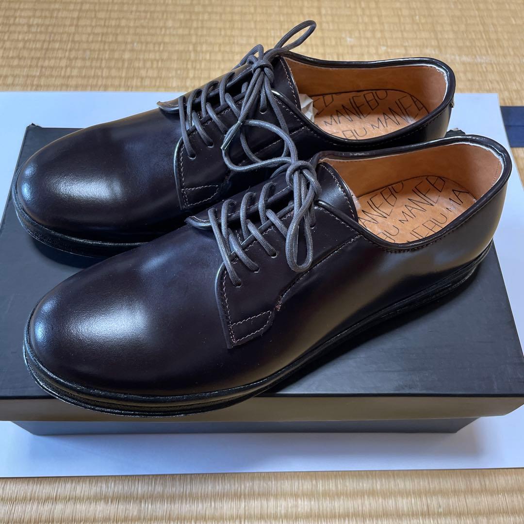 MANEBU HIHIN ブラウン 41 レザーシューズ