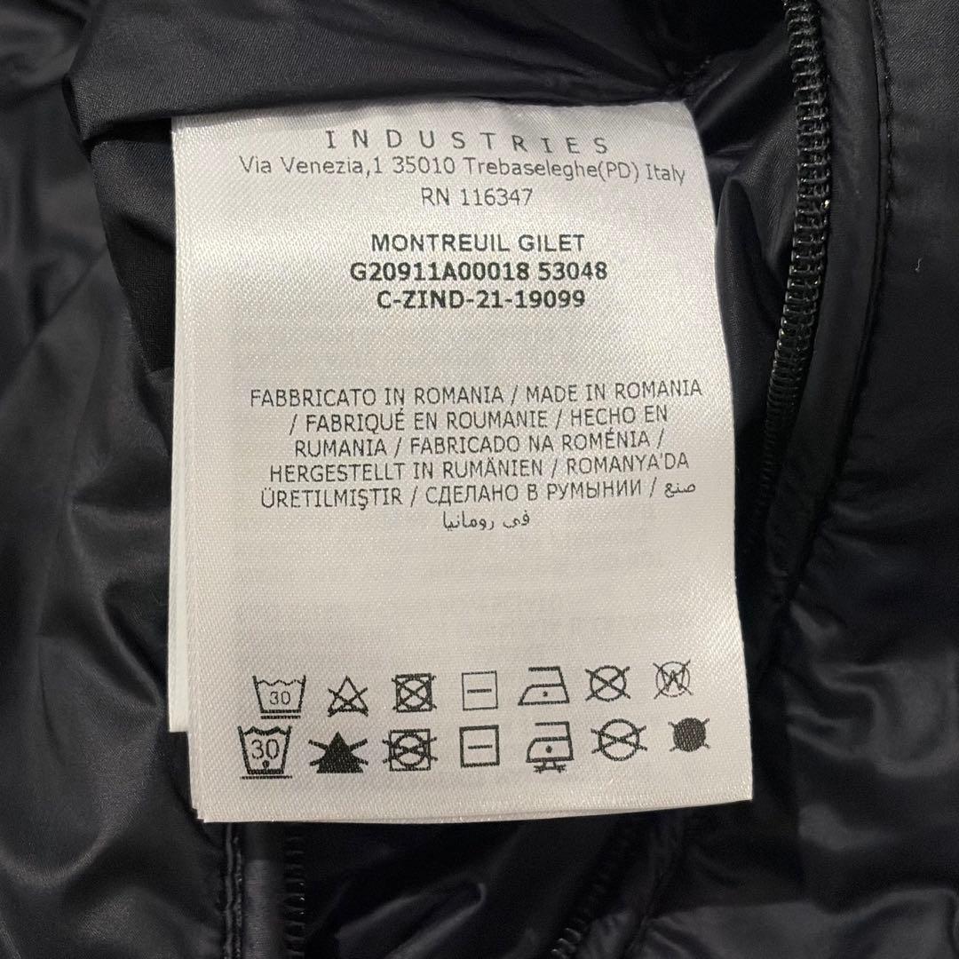 【極美品✨】モンクレール　ダウンベスト　モントレイユ　Lサイズ　黒　国内正規品
