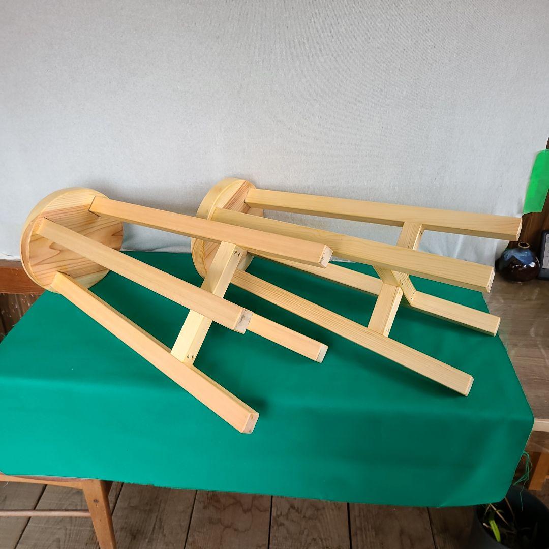 丸椅子　スツール　木製丸椅子　39