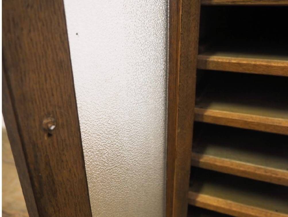 1008 ヴィンテージ　レコードケース　収納棚　ラック　ガラスケース　レトロ