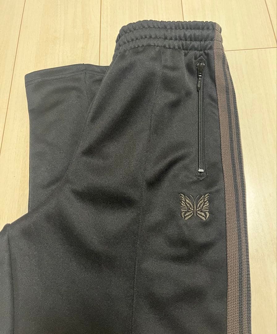 美品　Needles Track Pantトラックパンツ Sサイズ　黒×ブラウン