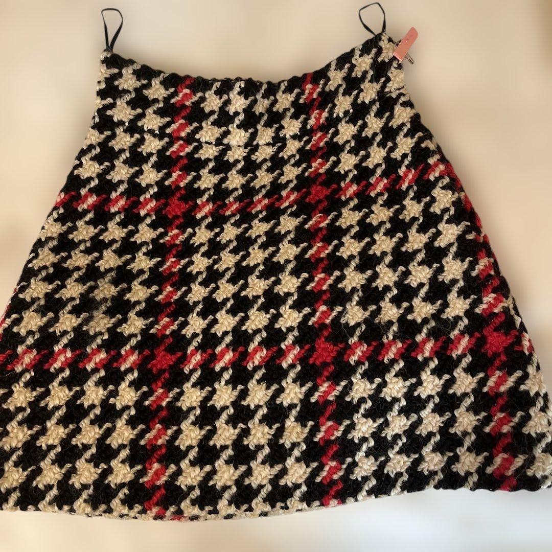 miu miu チェック柄ミニスカート 40