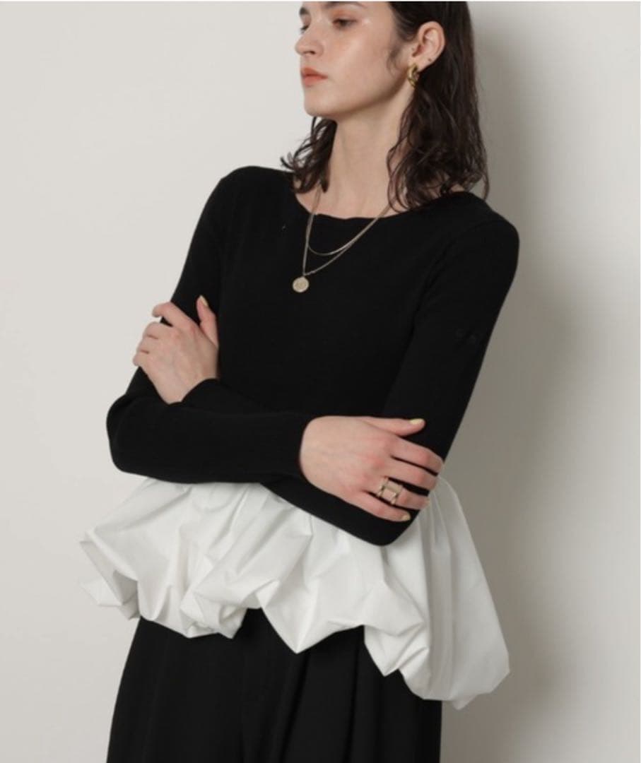 cadune バルーンボリュームニット 38