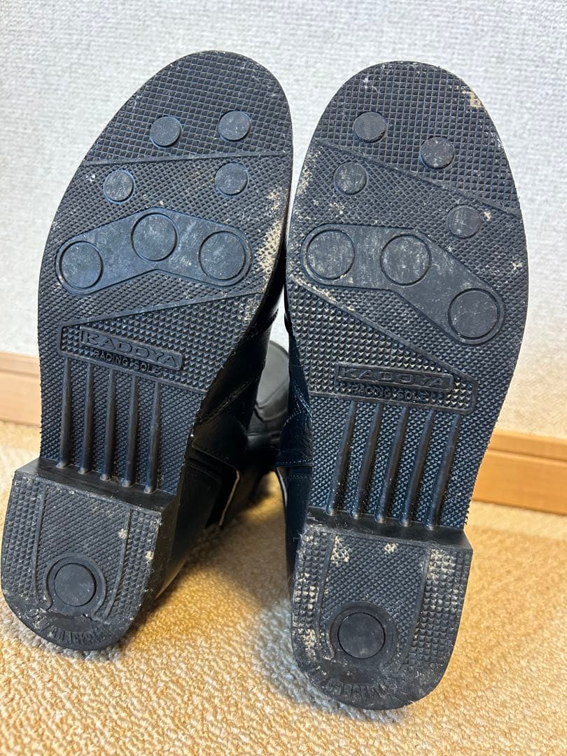 KADOYA カドヤ　レザーバイクブーツ　黒　23.5cm