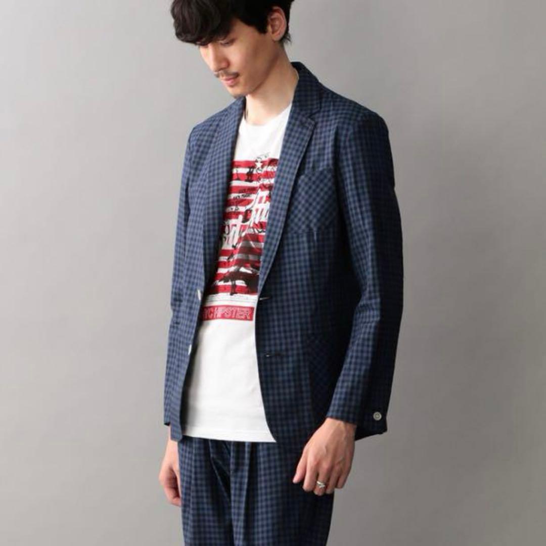 GUILD PRIME ギンガムチェック スーツ セットアップ