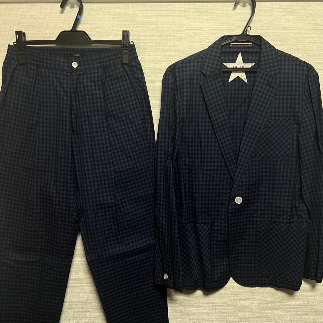 GUILD PRIME ギンガムチェック スーツ セットアップ