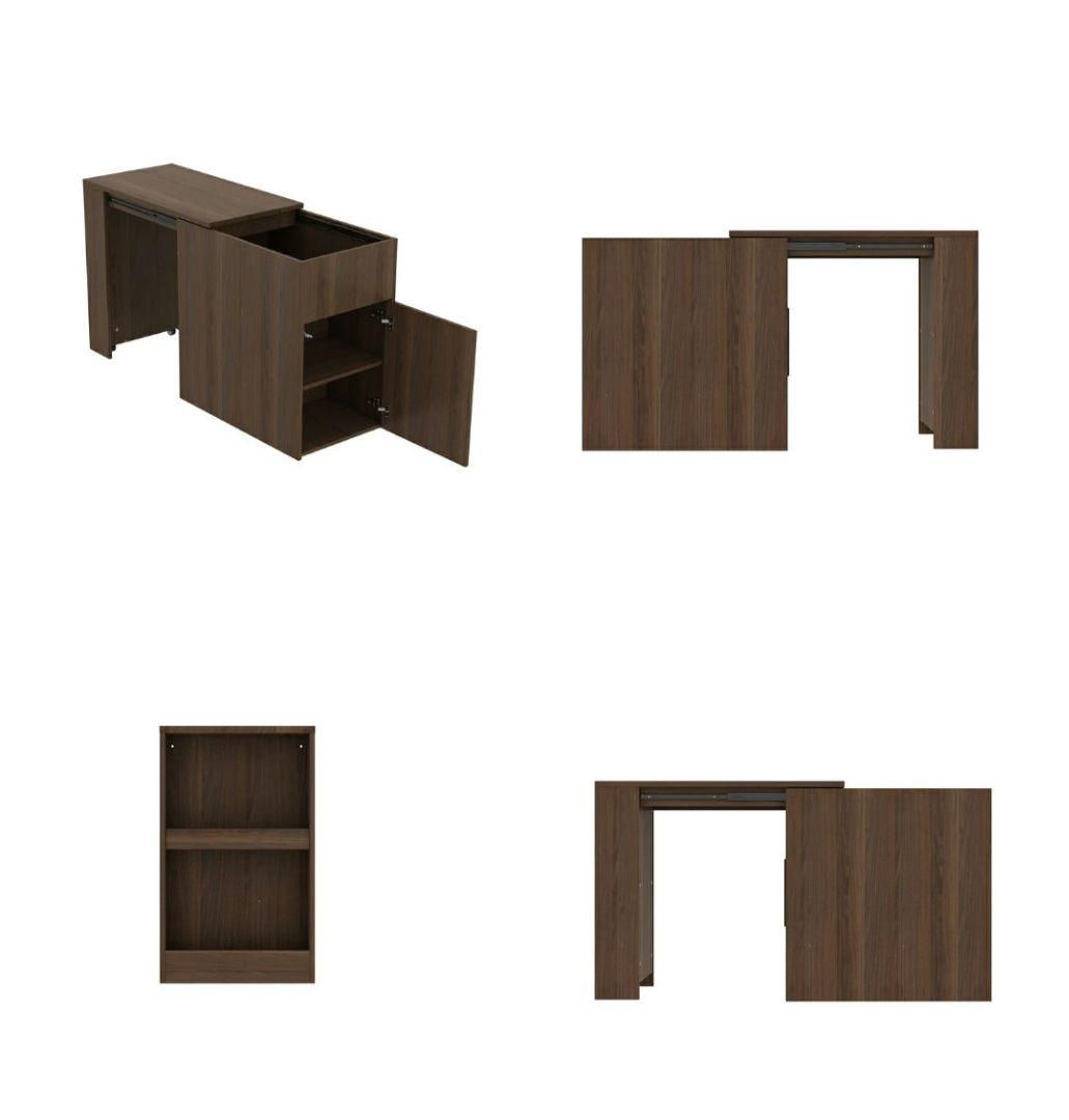 Mary 伸縮パソコンデスク 幅約85～120cm スライド式 引き出し付