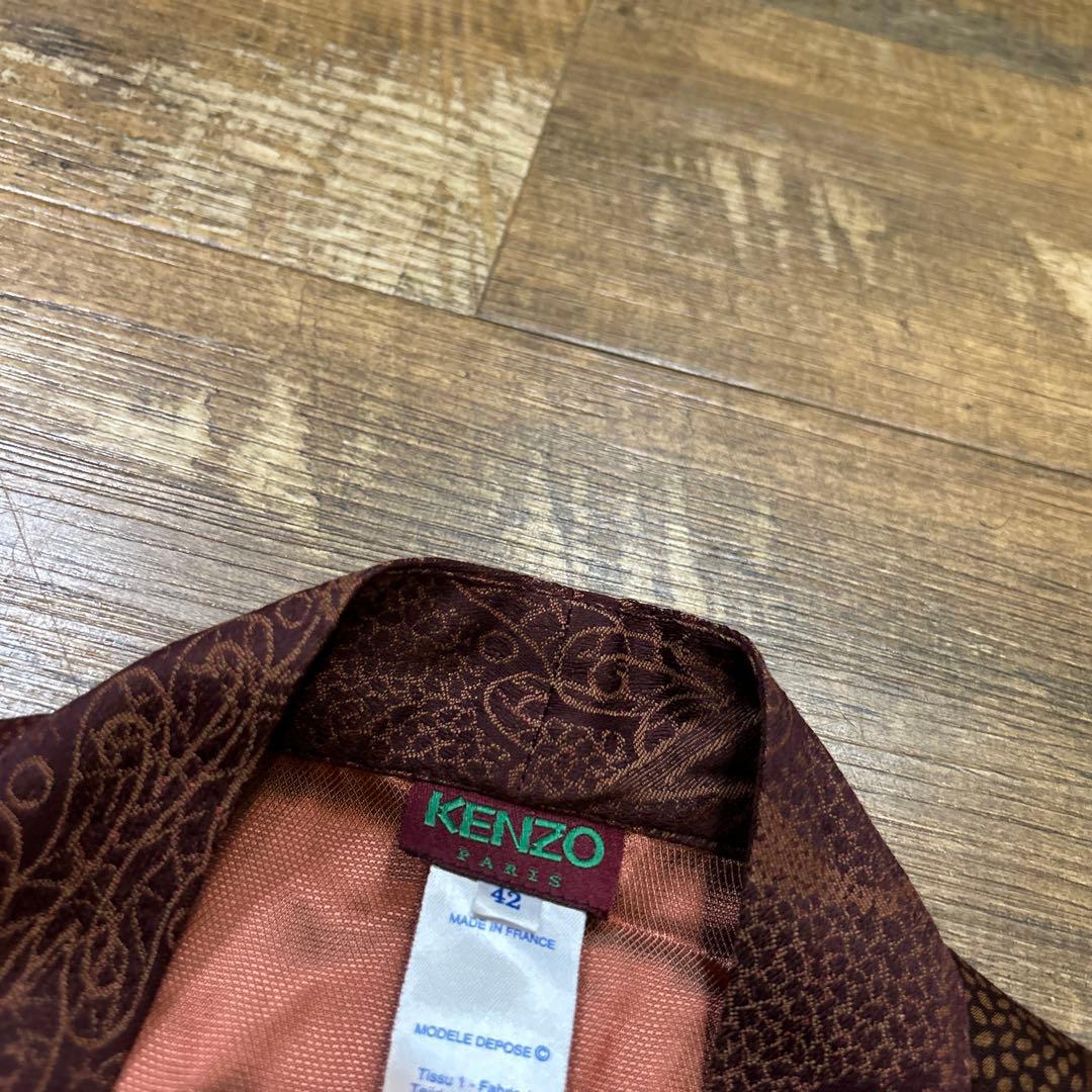 ケンゾー KENZO 和柄 総柄 ベスト リボン