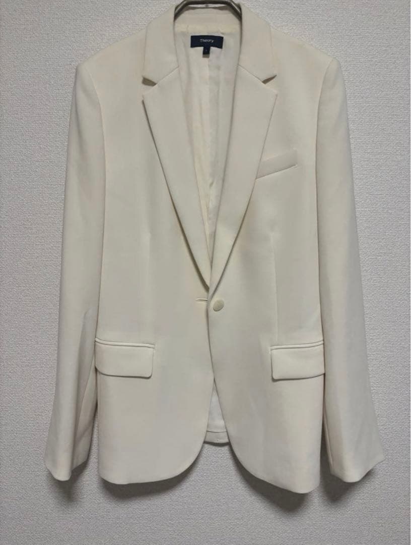 Theory セオリー　テーラードジャケット　アイボリー　オフホワイト