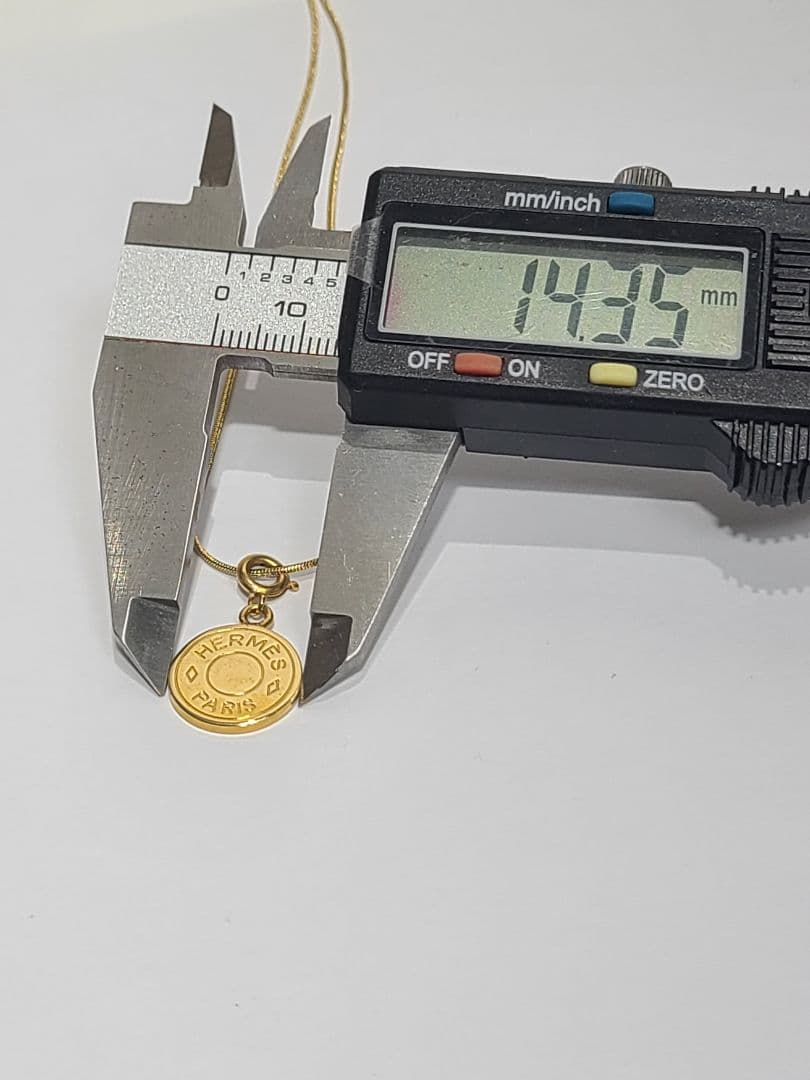 エルメス　セリエ　ネックレス　ペンダントトップ　ゴールド　小さいサイズ